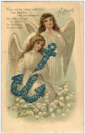 Engel - Prägekarte - Angels