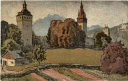 Luzern - Musegg - Künstlerkarte Ernst E. Schlatterl - Lucerne