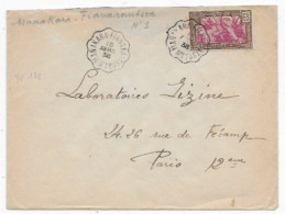 MADAGASCAR POSTE FERROVIAIRE  Lettre Càd Convoyeur MANAKARA FIANARANTSOA N° 1 RARE - Cartas & Documentos