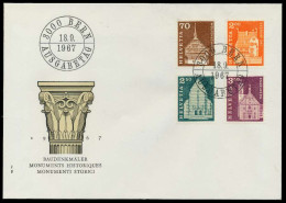 SCHWEIZ 1967 Nr 862-865 BRIEF FDC S41BFAE - Briefe U. Dokumente