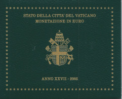 Coffret Vatican Euro 2005 - Coffret 8 Valeurs BU - Vaticano (Ciudad Del)