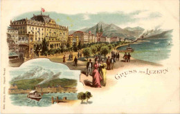 Gruss Aus Luzern - Litho - Luzern