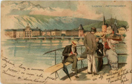 Luzern - Dall Imbarcadero Litho - Luzern