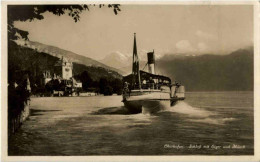 Oberhofen - Schloss Mit Eiger - Oberhofen Am Thunersee