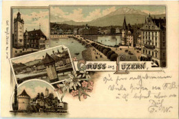 Gruss Aus Luzern - Litho - Lucerne