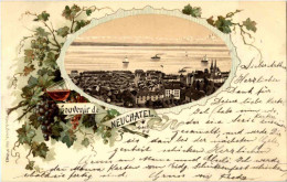 Souvenir De Neuchatel - Litho 1898 - Neuchâtel