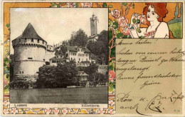 Luzern - Nölletthurm - Litho - Lucerna