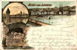 Gruss Aus Luzern - Litho - Luzern