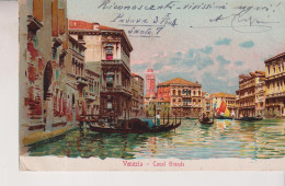 VENEZIA  CANAL GRANDE  VG  1904 ILLUSTRATA - Venezia (Venedig)