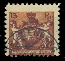 LIECHTENSTEIN 1921 Nr 51A Gestempelt ATTEST X1D7D2A - Gebruikt