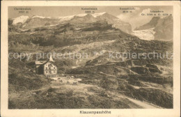 11751410 Klausen UR Hotel Klausen Passhoehe Mit Kammlistock Und Scheerhorn Schee - Sonstige & Ohne Zuordnung