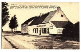 F97. Vintage Postcard. Waterloo. Belle-Alliance Farmhouse. Wellington And Blucher - Waterloo