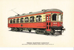 F93. Postcard. Texas Electric Railway. - Tranvía