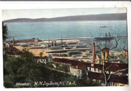 F16.  Vintage Postcard. Gibraltar. H.M. Drydocks. N1,2 And 3. - Gibraltar