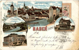 Gruss Aus Baden - Litho - Baden