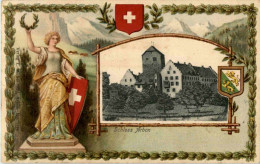 Schloss Arbon - Prägekarte - Arbon