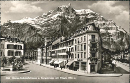 11751368 Glarus GL Bahnhof Und Burgstrasse Mit Wiggis Glarus - Andere & Zonder Classificatie