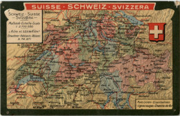 Schweiz - Map - Otros & Sin Clasificación