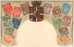 Danmark - Briefmarken - Stamps - Prägekarte - Sellos (representaciones)