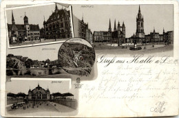 Gruss Aus Halle - Litho 1896 - Halle (Saale)