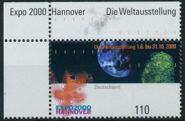 BRD BUND 2000 Nr 2130 Postfrisch ECKE-OLI X60EA02 - Unused Stamps