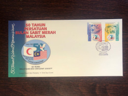 MALAYSIA  FDC COVER 1998 YEAR RED CROSS RED CRESCENT HEALTH MEDICINE STAMPS - Malasia (1964-...)