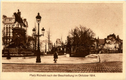 Lille - Platz Richele Nach Der Beschiessung Im Oktober 1914 - Lille