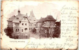 Teplitz - Schlossberg - Bahnpost Friedberg - Halsbrücke - Repubblica Ceca