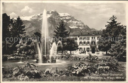 11751014 Glarus GL Hotel Glarnerhof Mit Volksgarten Und Wiggis Glarus - Autres & Non Classés