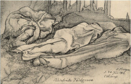 Schlafende Feldgraue - War 1914-18