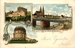 Gruss Aus Regensburg - Litho - Regensburg