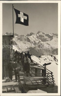 11750911 Davos Parsenn GR Berghaus Weissfluhjoch Terrasse Davos Platz - Andere & Zonder Classificatie