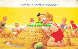 R600879 Having A Lovely Holiday. Bamforth. Seaside Kiddy Series. No. 952. 1953 - Welt