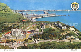 11750781 Dover Kent Castle Harbour Aerial View Wappen Dover - Sonstige & Ohne Zuordnung