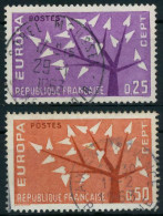 FRANKREICH 1962 Nr 1411-1412 Gestempelt X62D5D6 - Usati