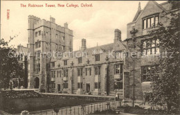 11750600 Oxford Oxfordshire Robinson Tower New College  - Andere & Zonder Classificatie
