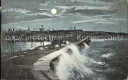 11750576 Arbroath Rough Sea Pier Valentines Moonlight Series Angus - Altri & Non Classificati