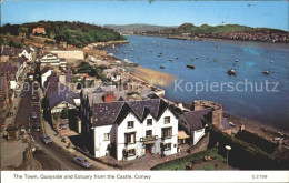 11750462 Conwy Town Quayside And Estuary View From The Castle Conwy - Andere & Zonder Classificatie