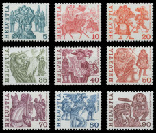 SCHWEIZ 1977 Nr 1100Ax-1108Ax Postfrisch S2DA0EA - Unused Stamps