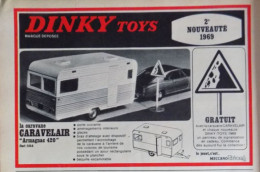 Publicité De Presse ; Jouet Dinky Toys - La Caravane Caravelair ' Armagnac 420 ' - Werbung