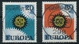 BRD BUND 1967 Nr 533-534 Zentrisch Gestempelt X6A3492 - Used Stamps