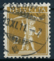 SCHWEIZ 1909 Nr 111II Zentrisch Gestempelt X6C2A2A - Oblitérés