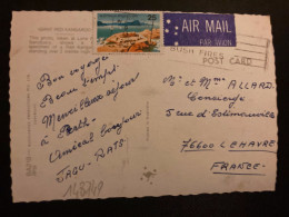 CP Par Avion Pour La FRANCE TP BROKEN BAY 25 OBL.MEC.13 JAN 1978 - Cartas & Documentos