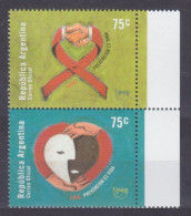 2000 Argentina 2578-2579Paar Medicine - Fighting AIDS 6,00 € - Geneeskunde