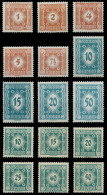 ÖSTERREICH PORTOMARKEN 1922 Nr 103-117 Postfrisch X70767E - Segnatasse