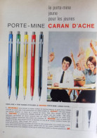 Publicité De Presse ; Les Porte-mines Caran D'Ache - Publicidad