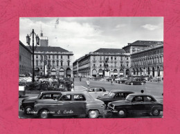 Torino, Piazza San Carlo- Standard Size, Divided Back, Ed. G. Ratti-Torino, Cancelled And Mailed To Potenza On 13.1.1961 - Places & Squares