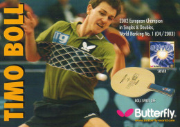 Germany / Allemagne 2003, Timo Boll - Tafeltennis
