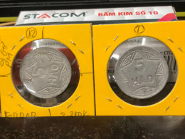 VIET-NAM DAN-CHU CONG-HOA-aluminium-KM#2.1 1946 5 Hao(coins Error Backside Printing 9 Pm)-1 Pcs- Xf No 12 - Vietnam