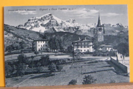 (G/2) GIGNOD - STRADA DEL GRAN SAN BERNARDO  - GIGNOD E GRAN COMBIN - PANORAMA - NON VIAGGIATA 1900ca - Otros & Sin Clasificación